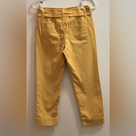 LOFT‎ Petite Pants Cropped Petite Pants High Waist Belted Pants - Picture 10 of 15